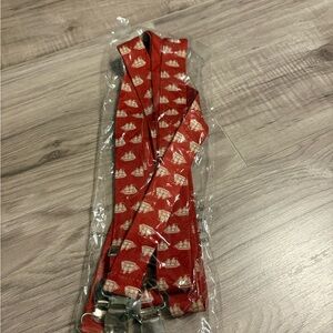 Red Sailboat Patterned Suspenders